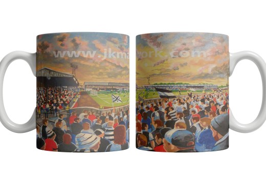 Somerset Park Stadium Fine Art Ceramic Mug - Ayr United FC Somerset Park Stadium Fine Art Ceramic Mug - Ayr United FC